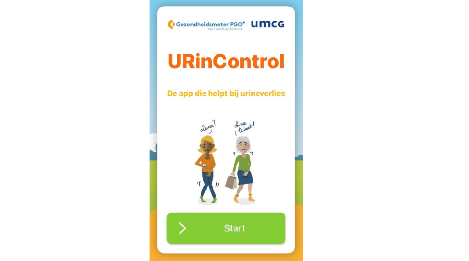 Foto (kleur) URinControl app